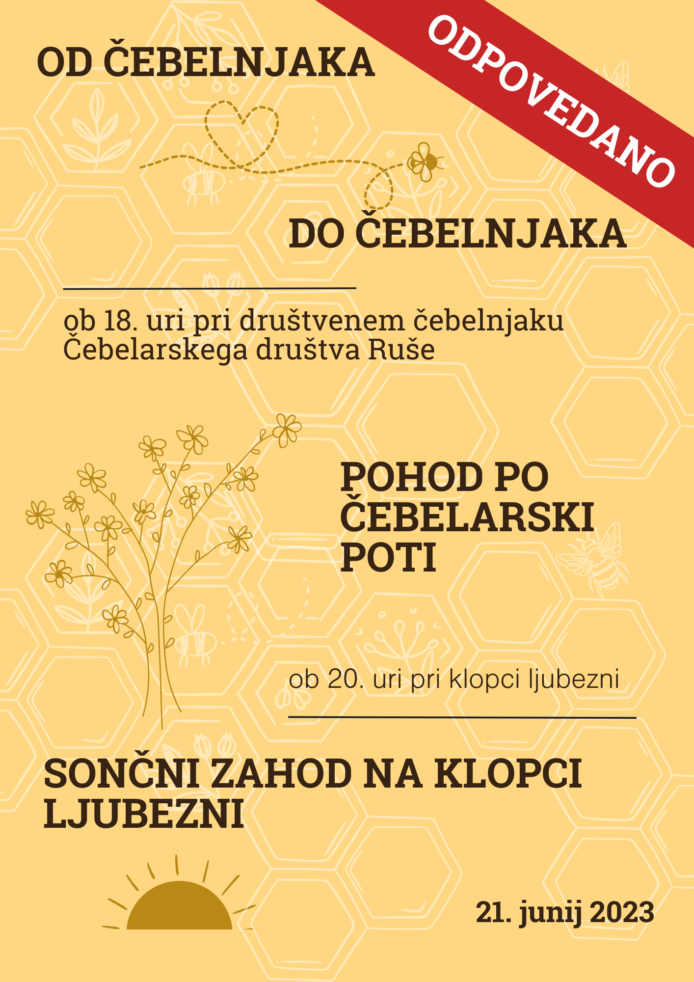 Orange Black Modern World Bee Day Your Story